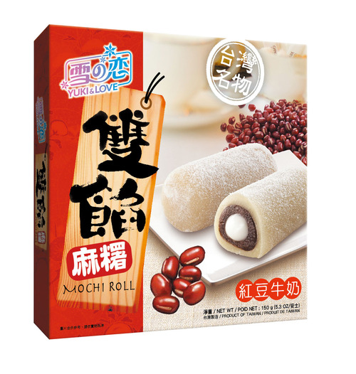 雙餡麻糬/紅豆牛奶  |產品介紹|常溫|麻糬類